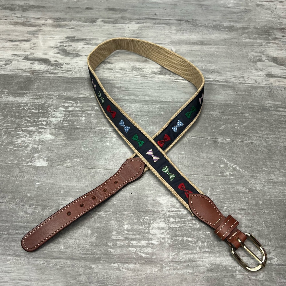 Bullington Bowtie Bow Tie Pattern Belt 34